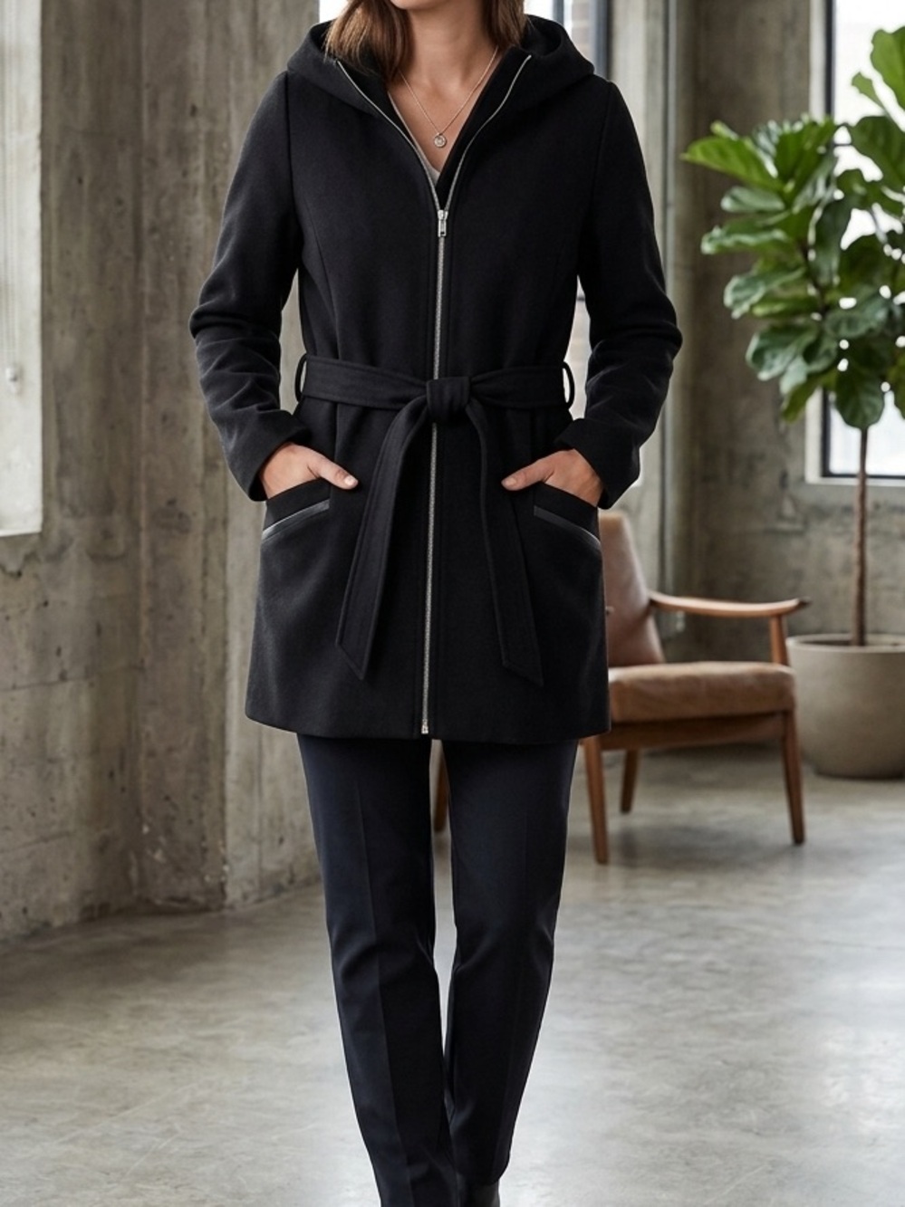Reitmans Hooded Coat Small/Medium
